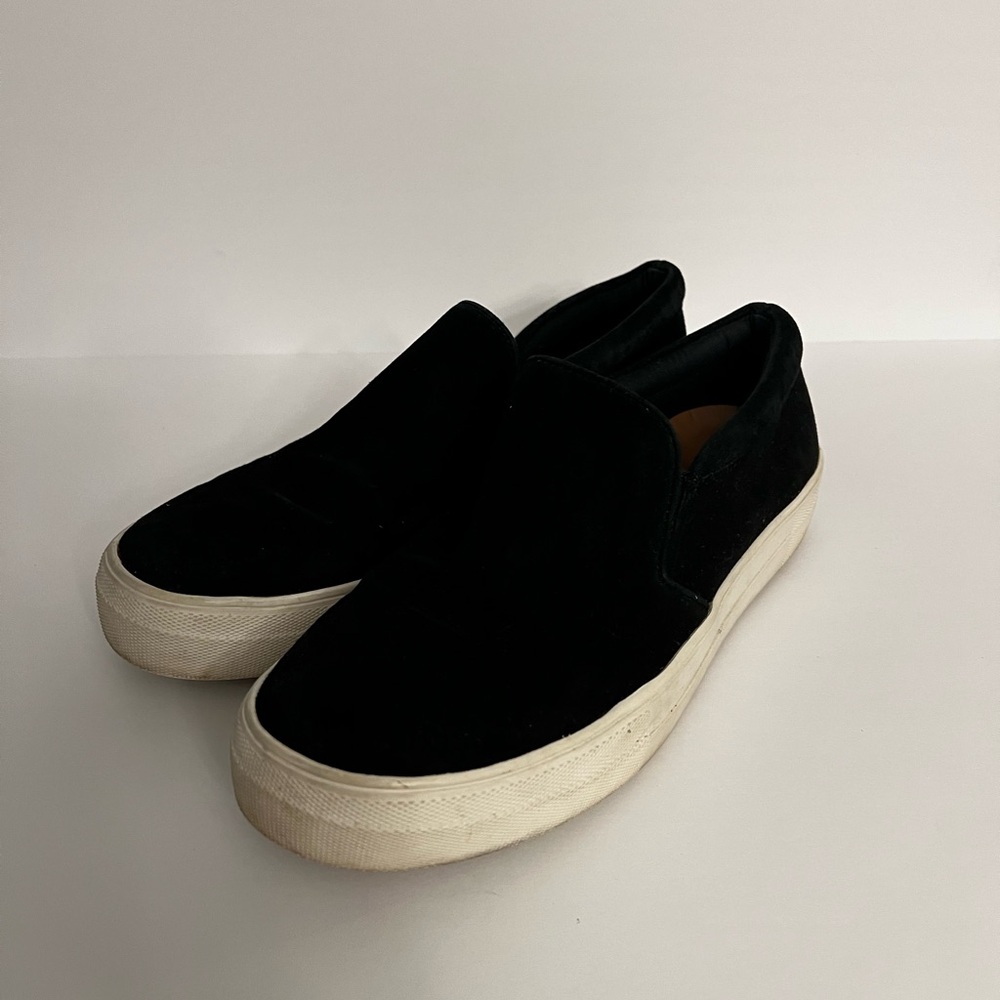 Steve Madden Black Velvet Slip-On Sneakers